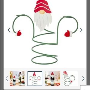 Christmas Decorations Holiday Wine Bottle And Glass Holder